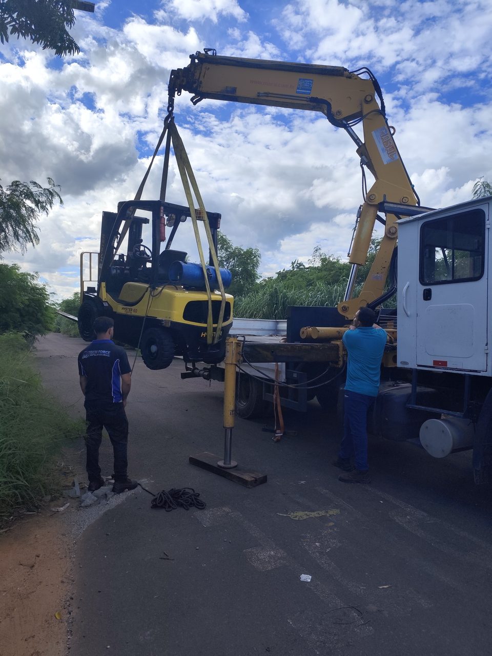 Transporte de empilhadeira